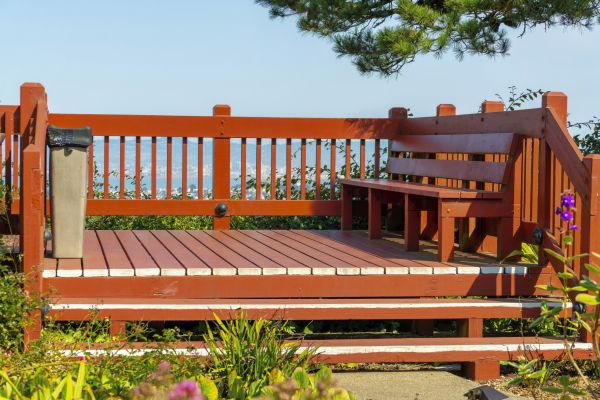 Redwood Deck Construction in Crystal Lake