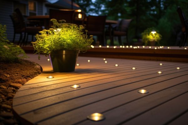Ground Level Deck Construction in Crystal Lake